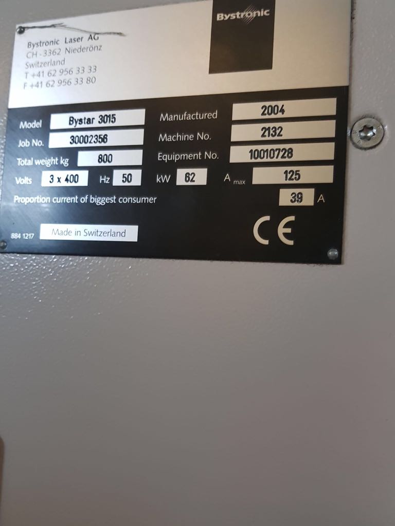  BYSTAR 3015  2004
